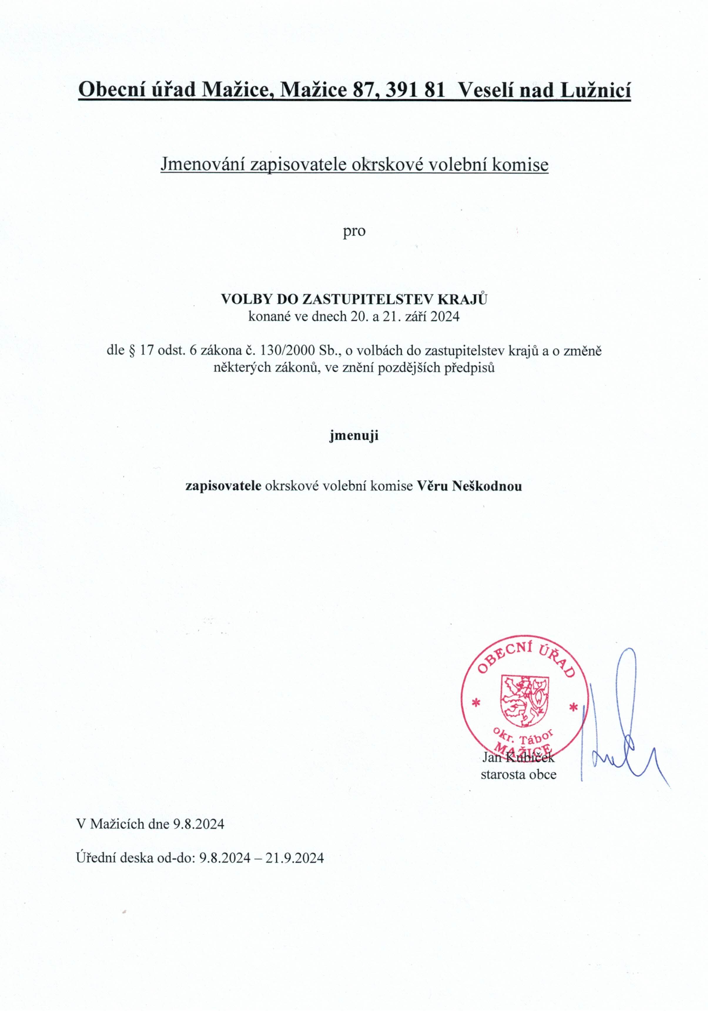 Volby do zastupitelstva kraje